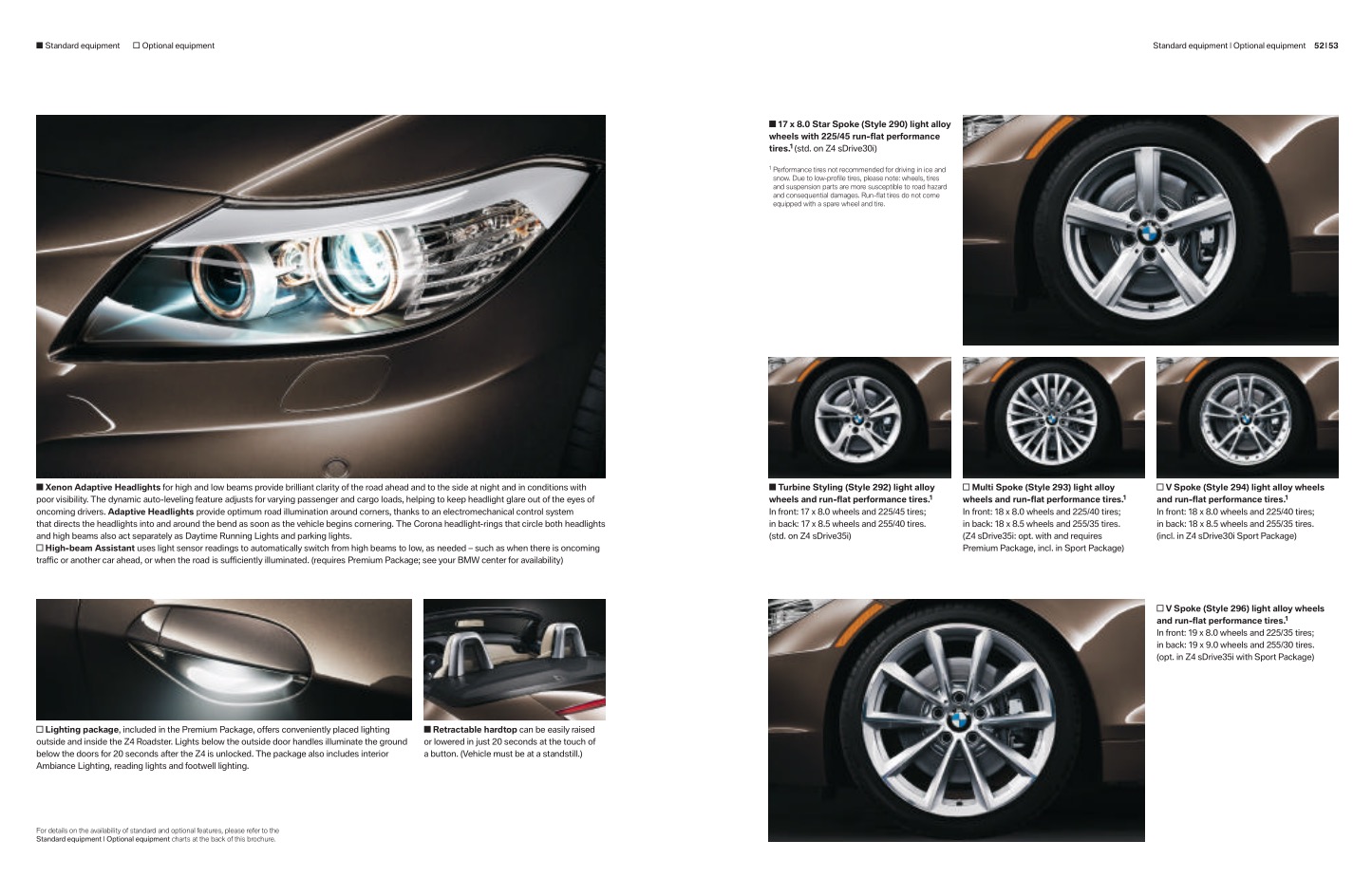 2009 BMW Z4 Brochure Page 2